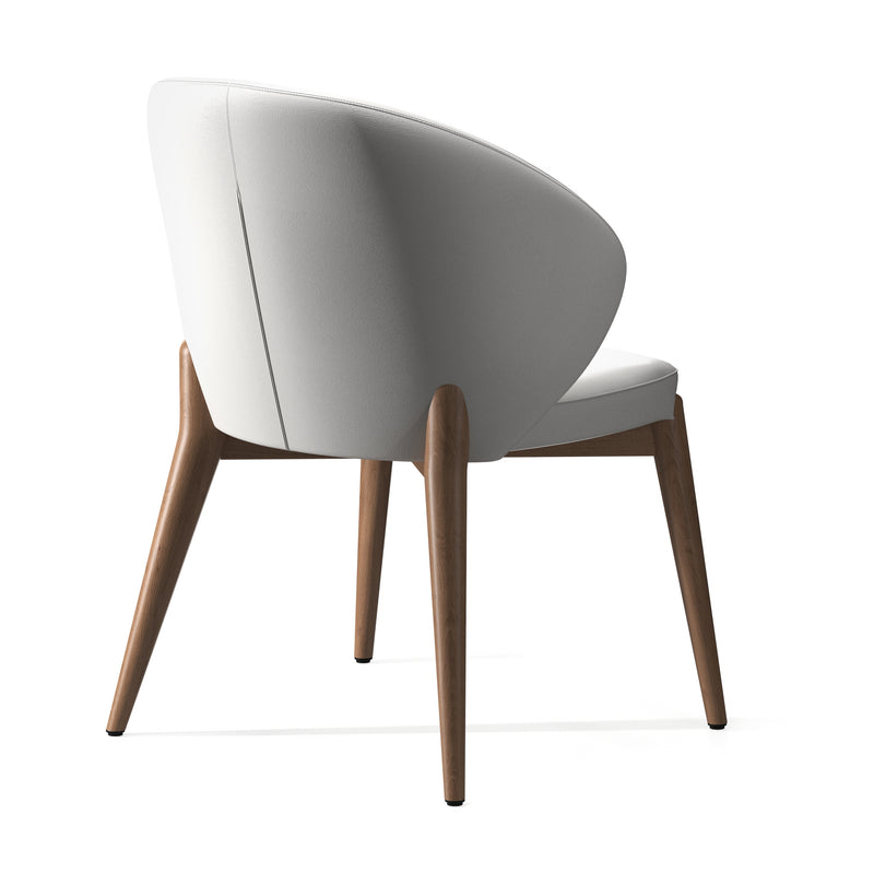 Elicia White Arm Dining Chair