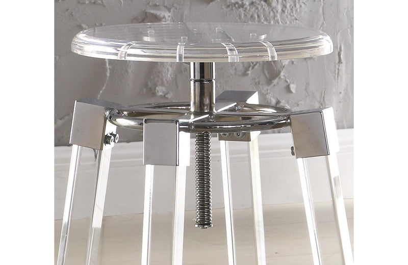 4038 Bar Stool Gold Clear