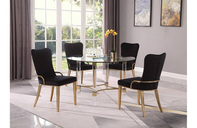 4038 Dining Table Base Gold