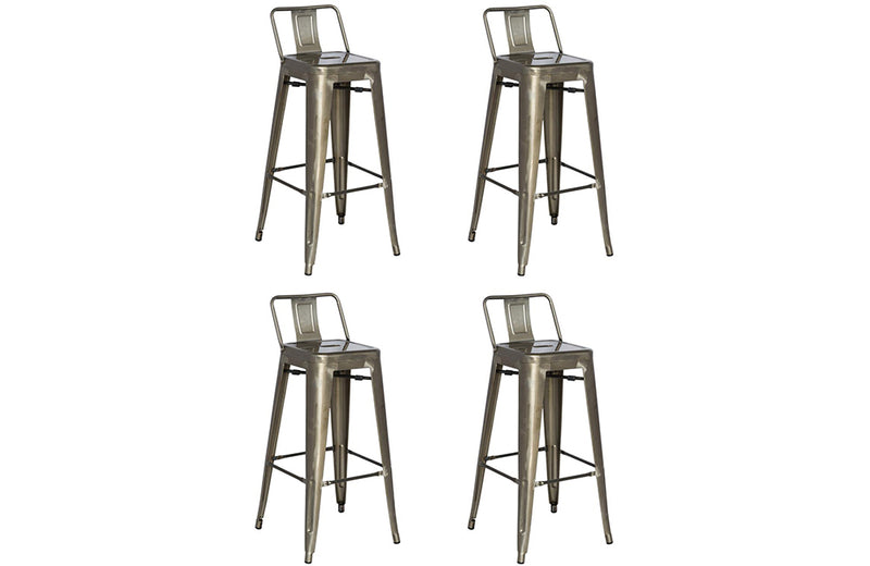 8030 Bar Stool Gun Metal