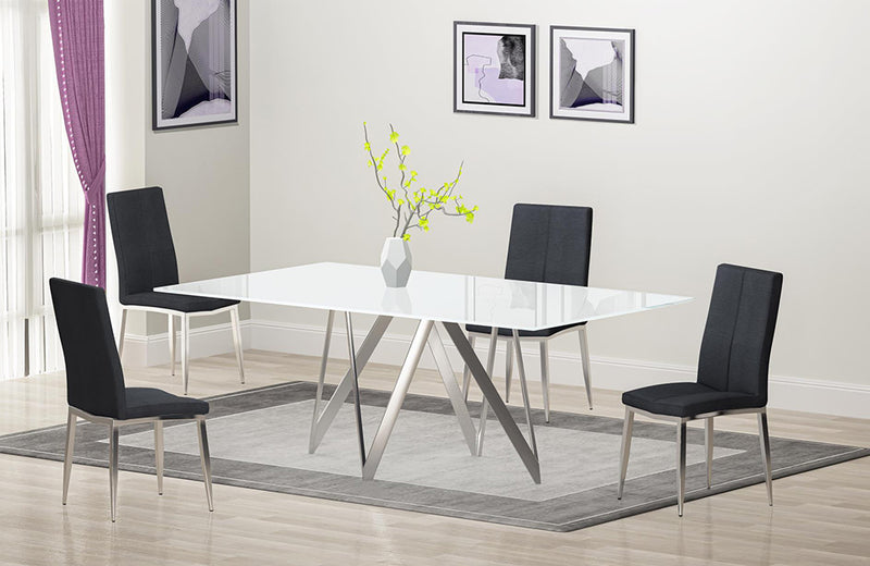 Abigail 5 pc Dining Set Ash