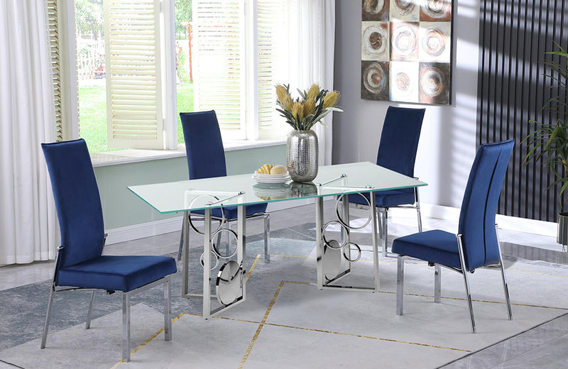 Bruna Anabel 5 pc Dining Set Blue