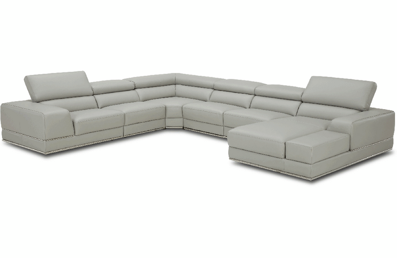 1576 Sectional Sofa Right by Kuka Grey