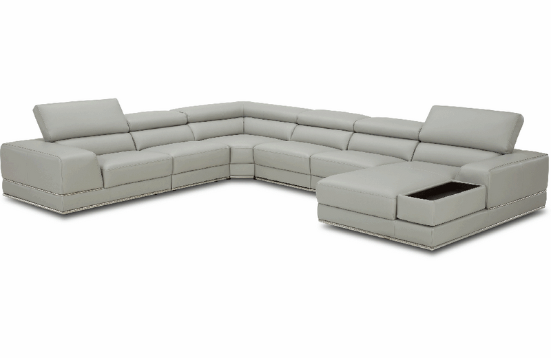 1576 Sectional Sofa Right by Kuka Grey