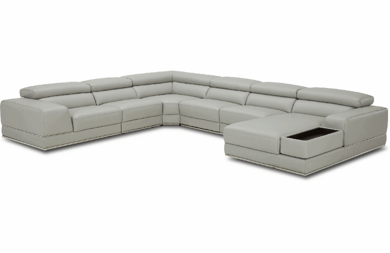 1576 Sectional Sofa Right by Kuka Grey