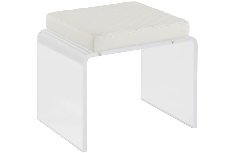 Ciara Ottoman White