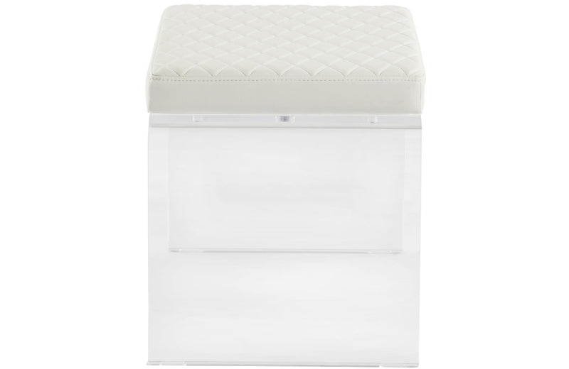 Ciara Ottoman White