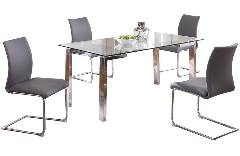 Cristina Jane 5 pc Dining Set Gray