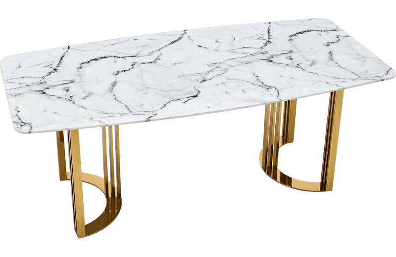 131 Gold Marble Dining