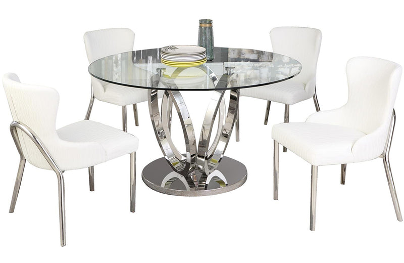 Evelyn 5 pc Dining Set 	White