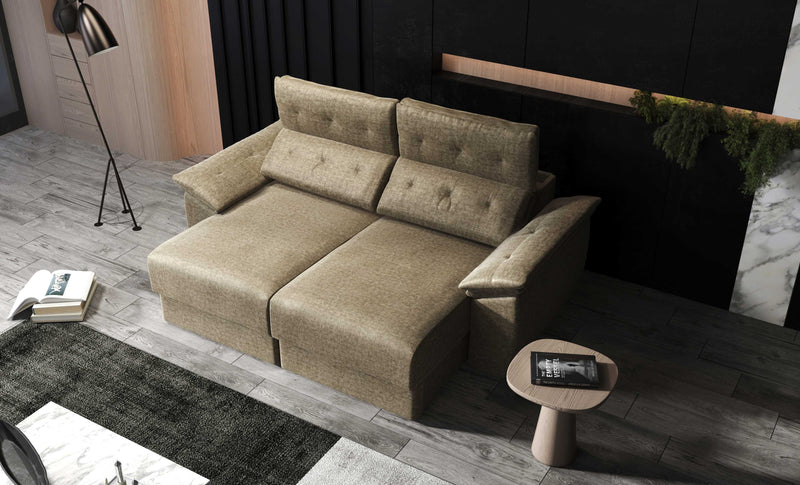 Francesca fabric sofa bed with storage