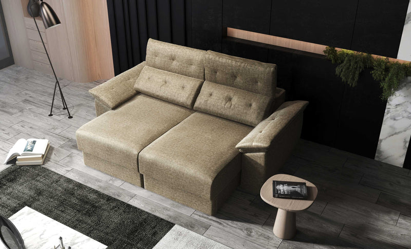 Francesca fabric sofa bed with storage