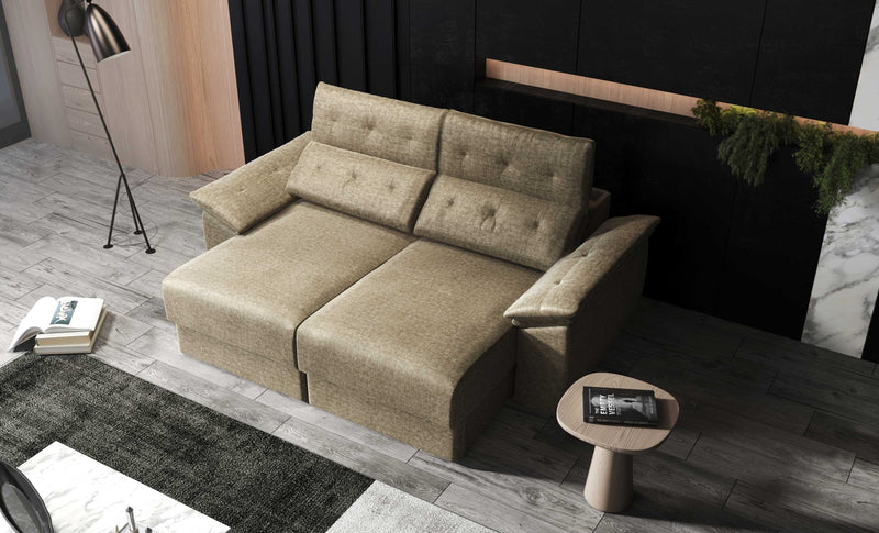 Francesca fabric sofa bed with storage