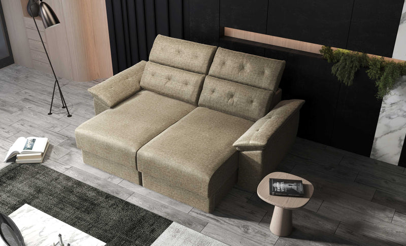 Francesca fabric sofa bed with storage