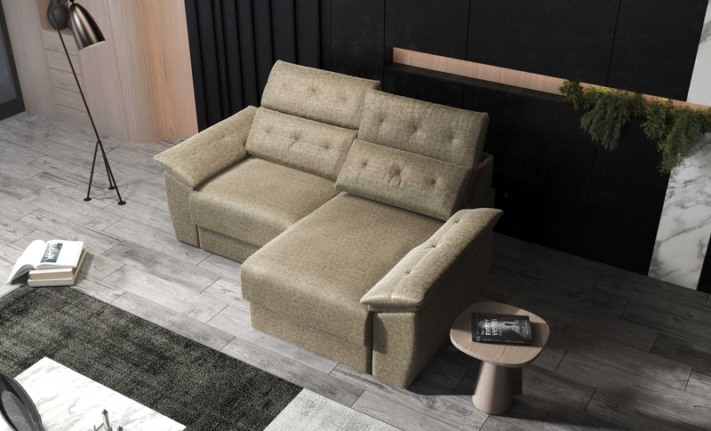 Francesca fabric sofa bed with storage