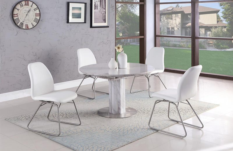 Gretchen 5 pc Dining Set White