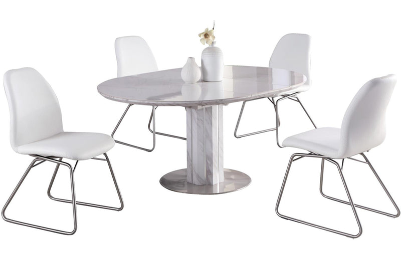 Gretchen 5 pc Dining Set White