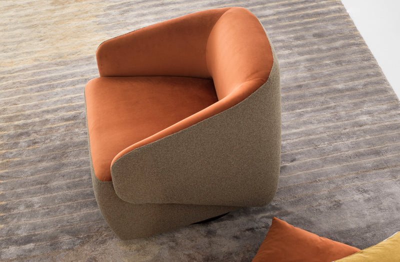 Gea accent swivel chair by Nordholtz