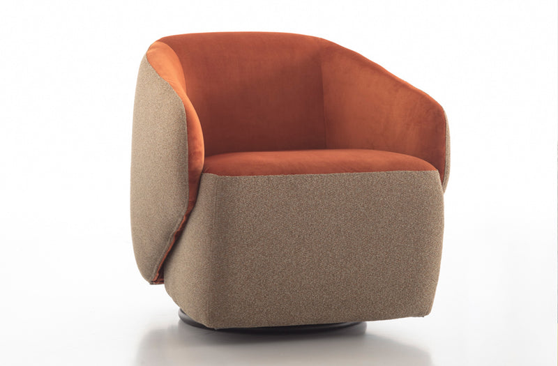 Gea accent swivel chair by Nordholtz