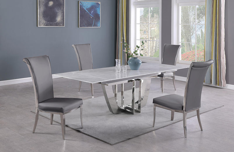 Joy 5 pc Dining Set Gray