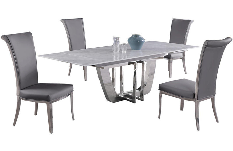 Joy 5 pc Dining Set Gray