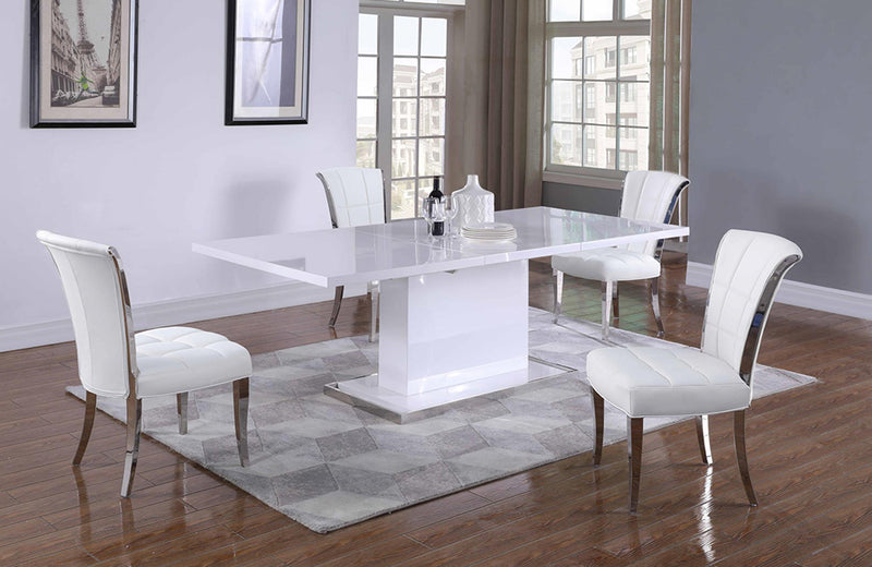 Krista Iris 5 pc Dining Set White