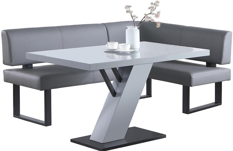 Linden 2 pc Dining Set Gray