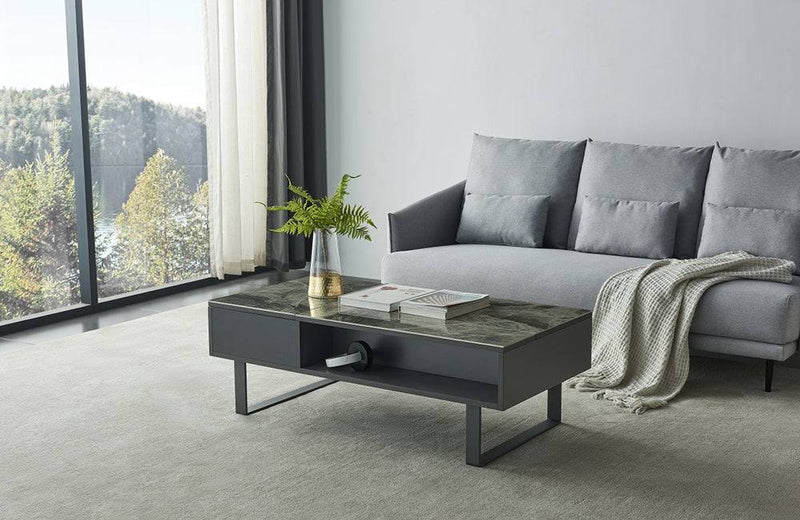 1388 Coffee Table w/ storage Grey