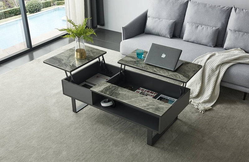 1388 Coffee Table w/ storage Grey