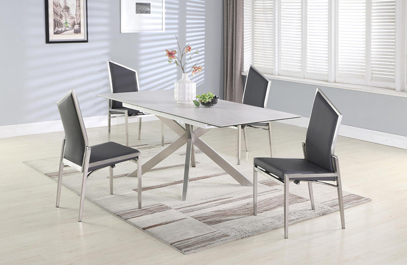 Marie Dining Table 5 pc Gray