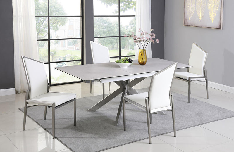 Marie Dining Table 5 pc White