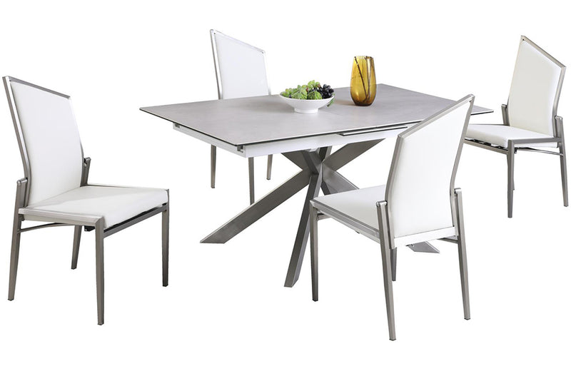 Marie Dining Table 5 pc White