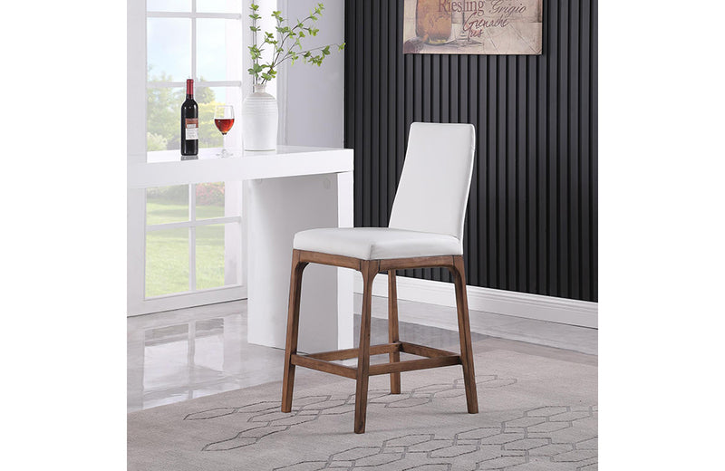 Rosario Counter Stool Walnut White