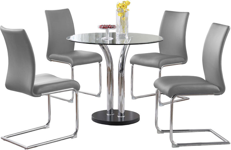 T-311 Jane 5 pc Dining Set Gray