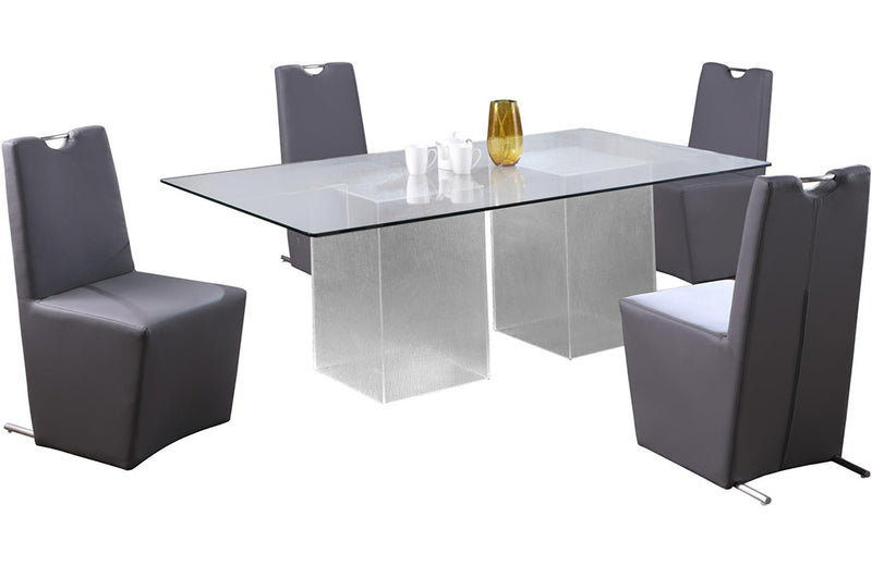 Valerie Evie 5 pc Dining Set 44" 84"