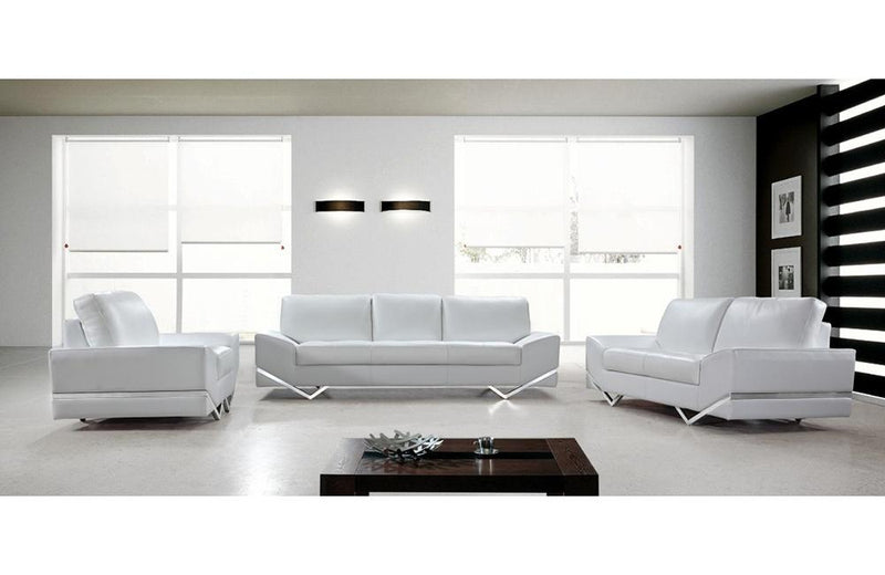 Adalynn White Modern Sofa Set