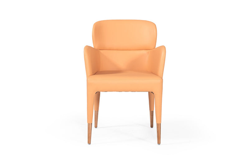 Modrest Ogden Modern Peach & Rosegold Dining Armchair