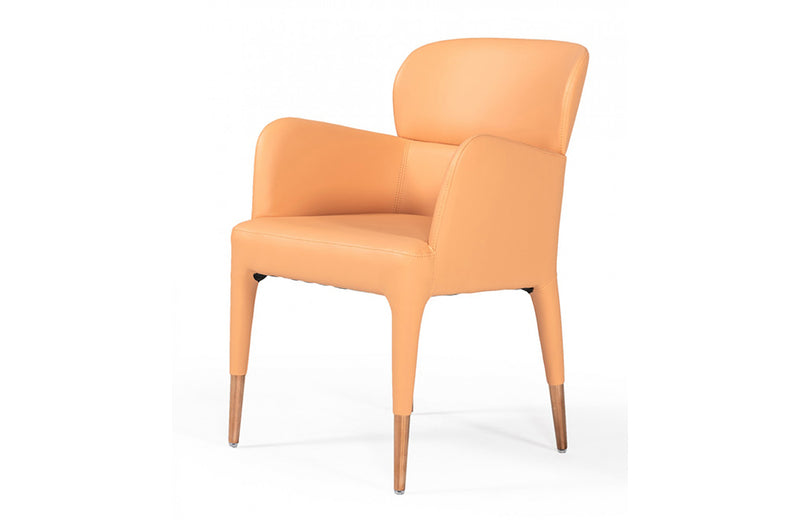 Modrest Ogden Modern Peach & Rosegold Dining Armchair