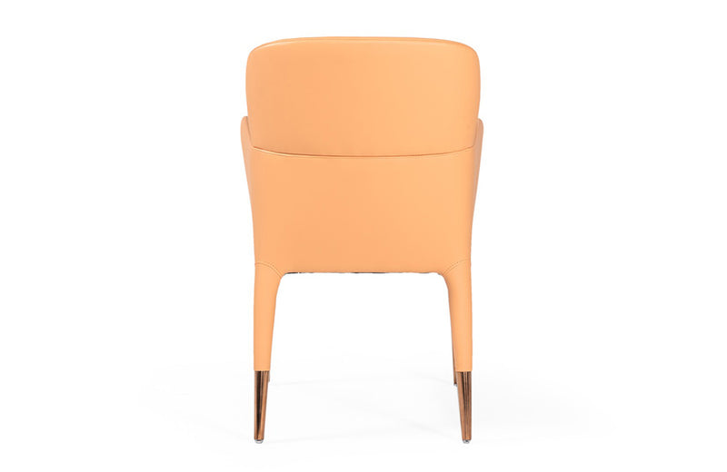 Modrest Ogden Modern Peach & Rosegold Dining Armchair