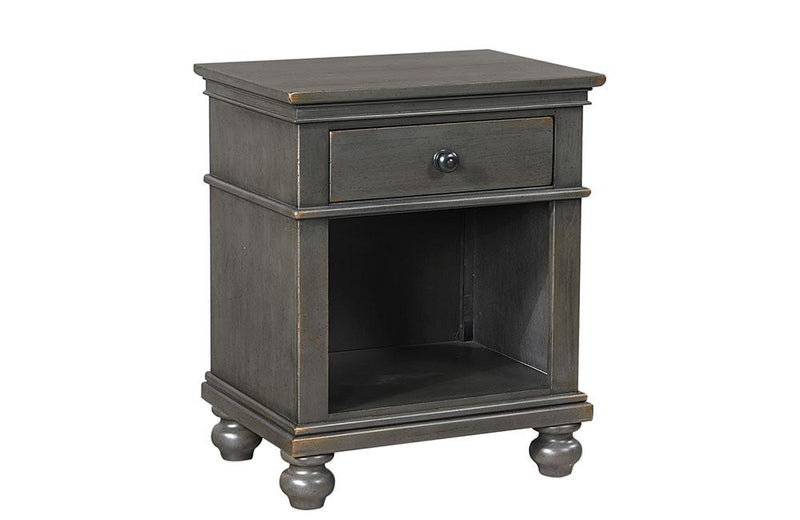 Oxford 1 Drawer Nightstand  Peppercorn