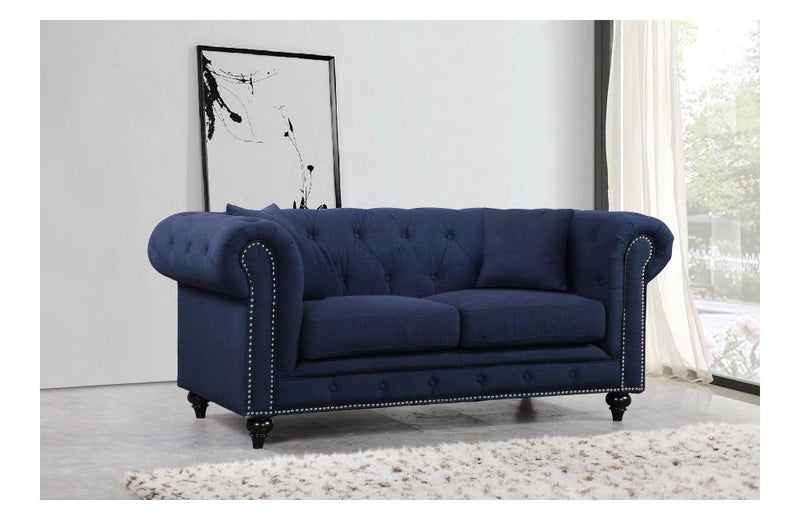 Endicott Navy Love Seat