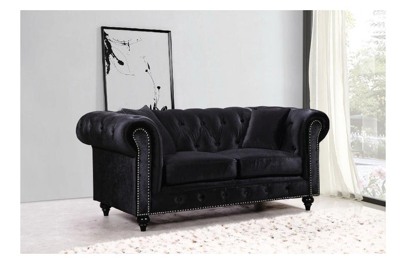 Endicott Black Love Seat