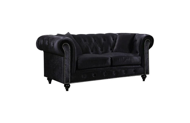 Endicott Black Love Seat