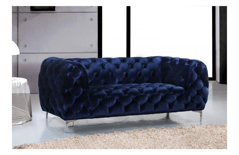 Acker Navy Love Seat