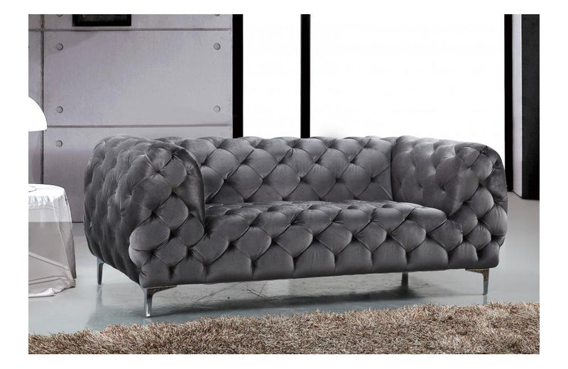 Acker Grey Love Seat