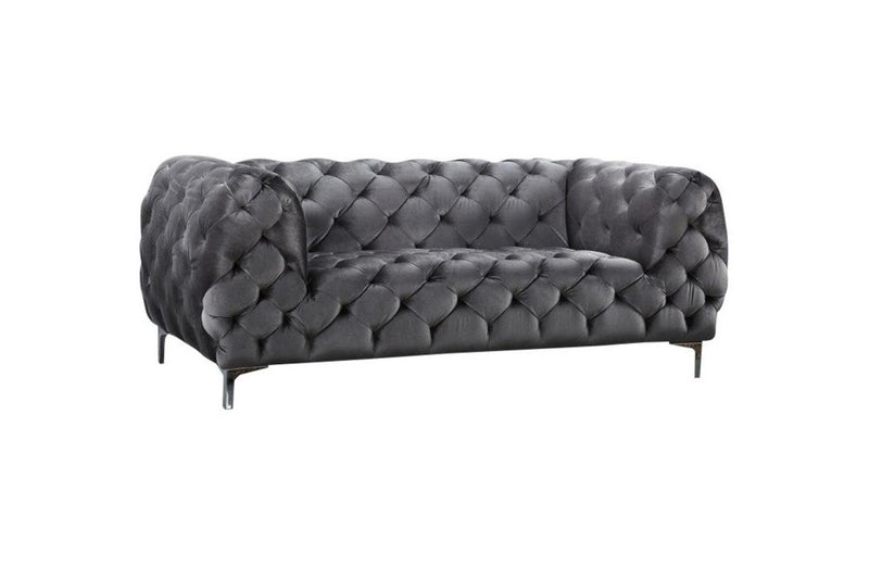 Acker Grey Love Seat