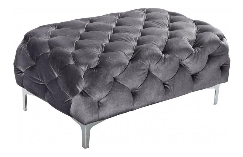 Acker Grey Ottoman