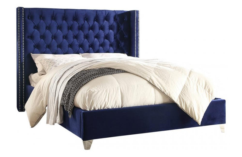 Cacia Navy Bed