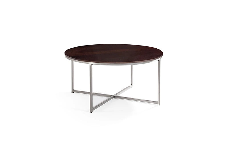 Jon Round Cocktail Table Wood Top