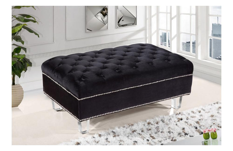 Ryan Black Ottoman